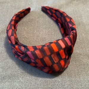 Red and black headband